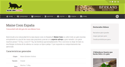 Desktop Screenshot of mainecoons.es