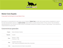 Tablet Screenshot of mainecoons.es
